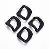 Spray Painted CCB Plastic Linking Rings CCB-R104-04B-01-1
