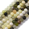Natural New Jade Beads Strands G-F591-16-6MM-2
