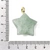 Natural Flower Amazonite Pendants G-Z157-01G-12-3