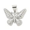 Brass Micro Pave Clear Cubic Zirconia Pendants ZIRC-P115-03P-1