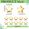 90Pcs Rack Plating Brass Beads KK-ME0001-98-2