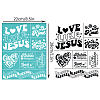 Self-Adhesive Silk Screen Printing Stencil DIY-WH0338-351-2