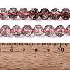 Crackle Transparent Glass Beads Strands GLAA-N063-10mm-15-2