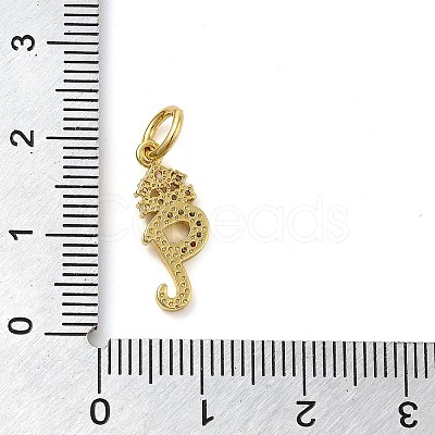 Brass Micro Pave Cubic Zirconia Pendants KK-M273-01G-Q-1