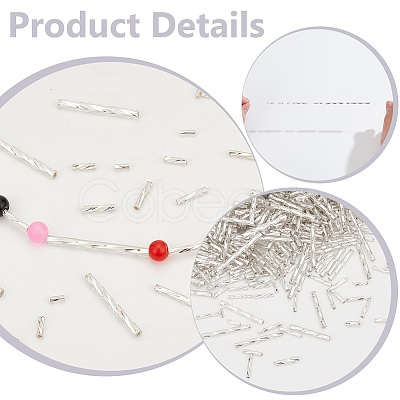7 Styles Glass Twist Beads EGLA-AR0003-84A-1