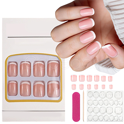 1 Bag ABS Plastic Full Cover Press On False Nails MRMJ-CP0001-56-1