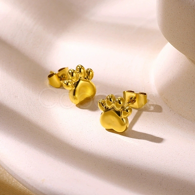 304 Stainless Steel Stud Earrings for Women EJEW-Z092-01G-04-1