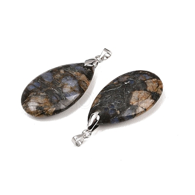 Natural Labradorite Pendants G-D084-01P-B07-1