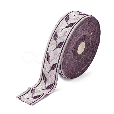 Embroidery Polyester Ribbon LS-OCOR-WH0033-88D-1