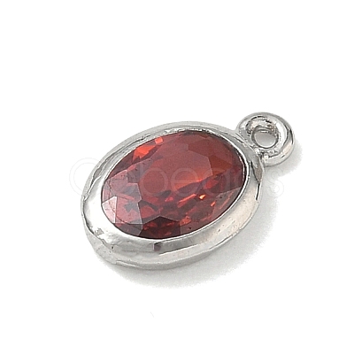 Brass Pave Cubic Zirconia Charms KK-CBA74BF-02P-01-1