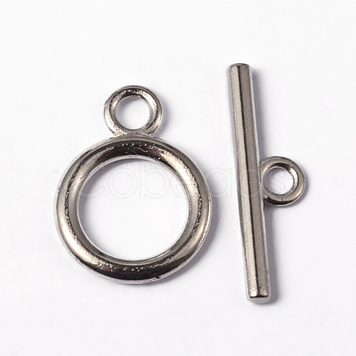 Alloy Toggle Clasps TIBE-E001-P-FF-1