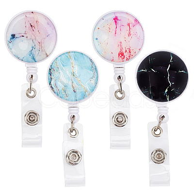ABS Plastic Retractable Badge Reel AJEW-GF0001-74-1