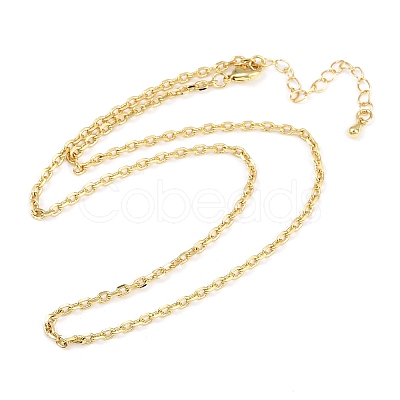 2.5MM Brass Cable Chain Necklaces NJEW-L356-04G-1