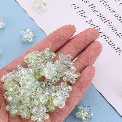 Transparent Acrylic Beads TACR-S154-45C-327-1