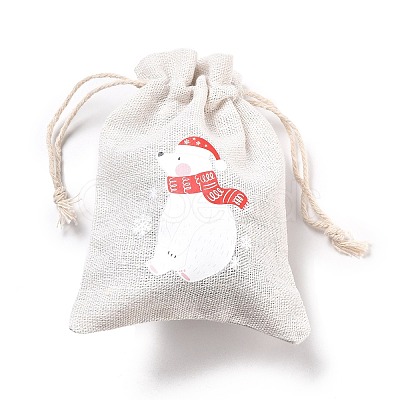 Christmas Cotton Cloth Storage Pouches LS-ABAG-M004-02E-1