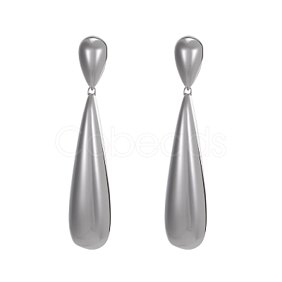 304 Stainless Steel Stud Dangle Earrings STAS-OY010-64P-1