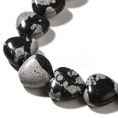 Natural Snowflake Obsidian Beads Strands G-R190-10mm-51-1