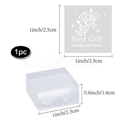 Clear Acrylic Soap Stamps DIY-WH0441-002-1