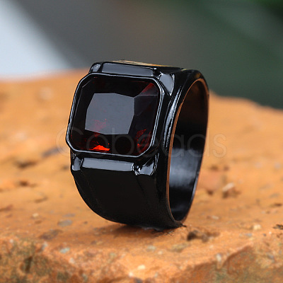 Alloy with Glass Finger Rings for Men FS-WG2A945-02-1