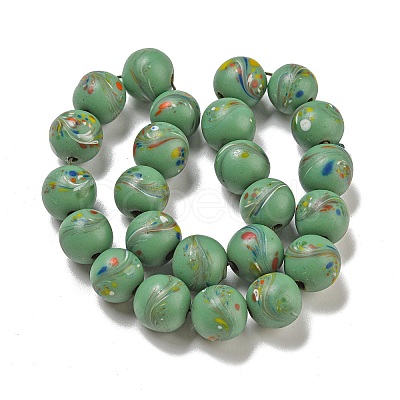 Handmade Lampwork Beads Strands BLOW-D006-07A-1