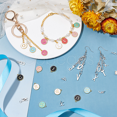 5 Sets 5 Style Alloy Enamel Pendants ENAM-PH0001-72-1