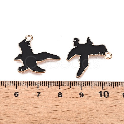 Halloween Theme Alloy Enamel Pendants PALLOY-N176-47-RS-1