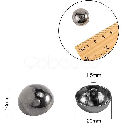 Alloy Shank Buttons BUTT-NB0001-06-1