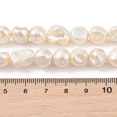 Electroplated Shell Pearl Beads Strands BSHE-C006-01C-1