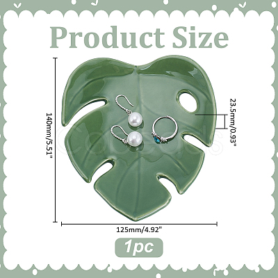 Porcelain Jewelry Tray AJEW-WH0752-291-1