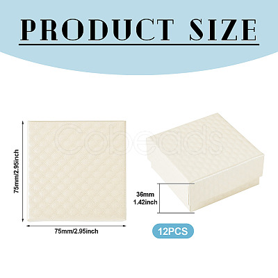 Rhombus Textured Cardboard Gift Storage Boxes CON-TAC0010-03B-03-1