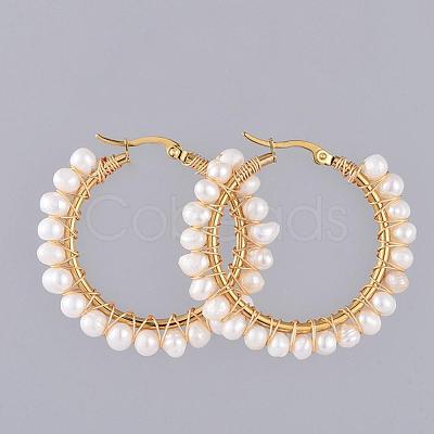 304 Stainless Steel Hoop Earrings EJEW-JE03836-1