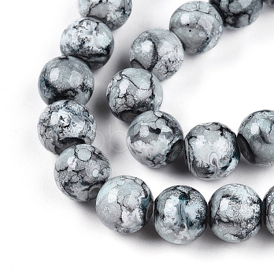 Baking Paint Glass Beads X1-DGLA-N003-10mm-A06-1