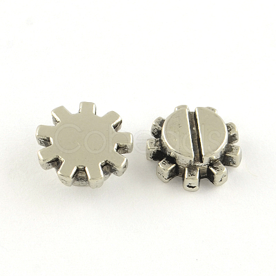 Tibetan Style Alloy Cabochons TIBE-Q051-13AS-LF-1