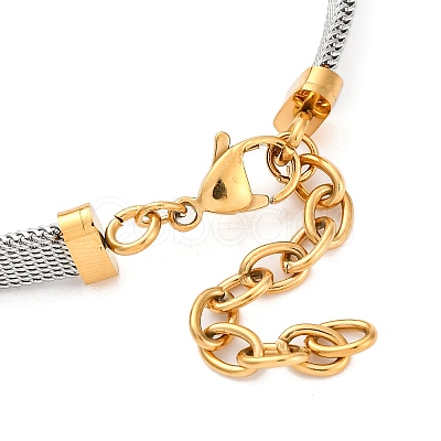 Ion Plating(IP) Fashionable 304 Stainless Steel Bracelets BJEW-J038-47G-1