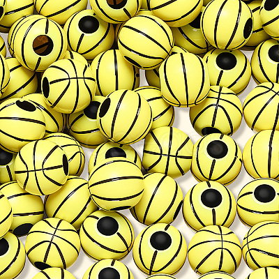 6 Sets Opaque Acrylic Beads OACR-SC0002-28-1