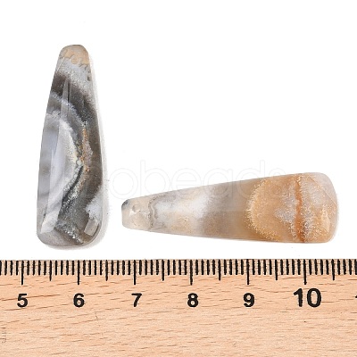 Natural Mexican Agate Pendants G-K381-21A-1
