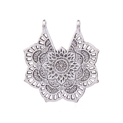 Tibetan Style Alloy Hollow Pendants FIND-CJC0021-07AS-1