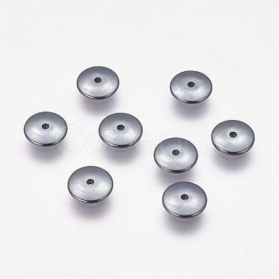 Non-magnetic Synthetic Hematite Beads Strands G-P262-12-1