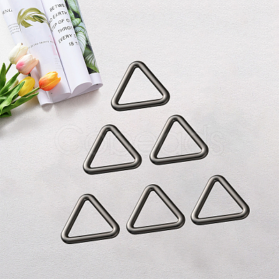 20Pcs Triangle Alloy Linking Rings FIND-CY0001-17B-1