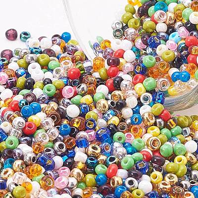 PandaHall Elite Glass Seed Beads SEED-PH0009-01-1