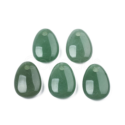 Natural Green Aventurine Pendants G-N0325-15C-1