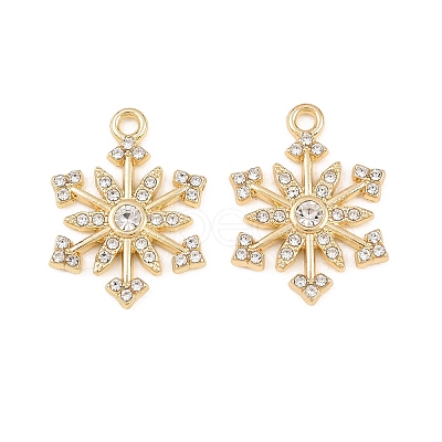 Christmas Alloy Rhinestone Pendants FIND-B059-06G-03-1