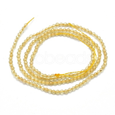 Natural Citrine Beads Strands G-I289-02-1