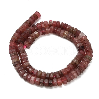 Natural Strawberry Quartz Beads Strands G-G317-A09-3x6mm-1