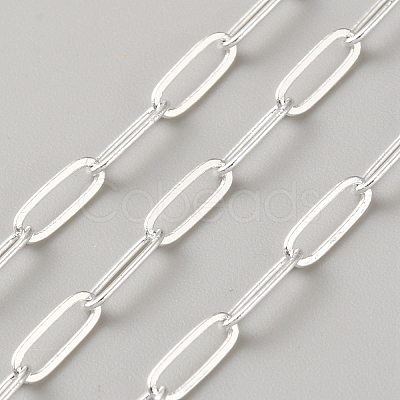 Brass Paperclip Chains CHC-WH0023-002S-1