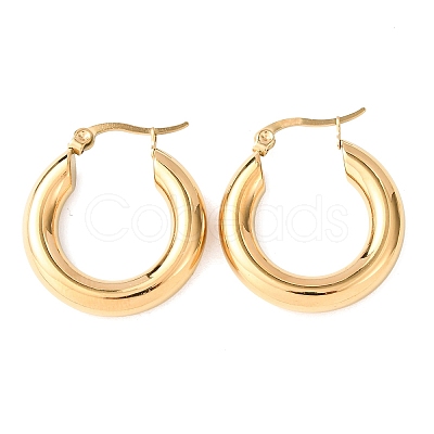 304 Stainless Steel Hoop Earrings EJEW-G458-02G-1