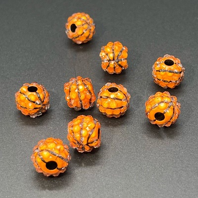 Opaque Acrylic Beads SACR-WH0008-028E-1