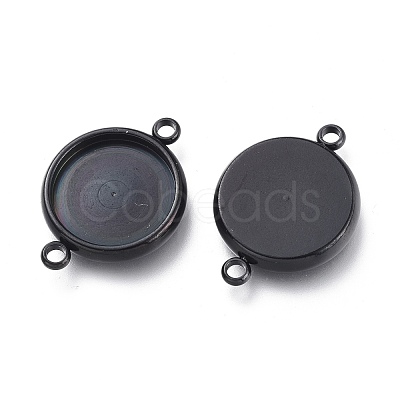 304 Stainless Steel Cabochon Connector Settings STAS-I161-03E-B-1