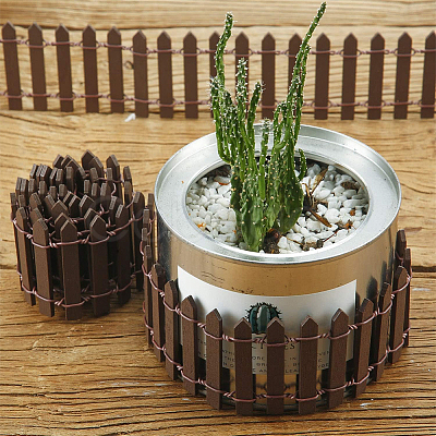 1Pc Wood Fence Ornaments AJEW-SP0003-86-1
