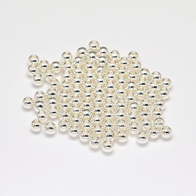 Rack Plating Brass Round Spacer Beads X-KK-I598-03S-RS-1